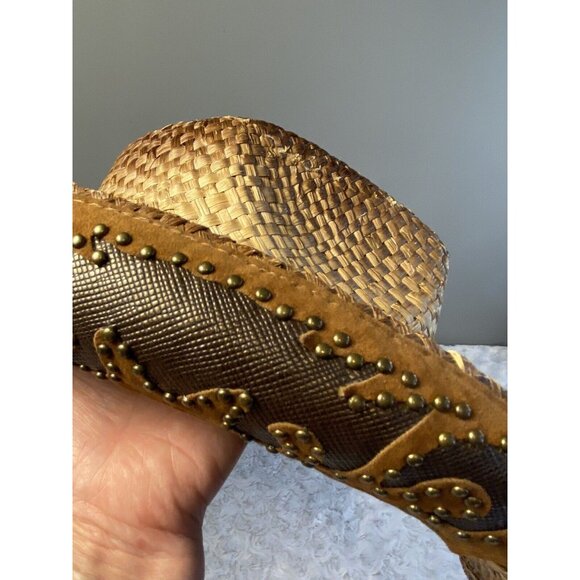 Shyanne Straw Hat Western Country Girl OS Wear It. Mean It. Concert Ready - Picture 12 of 12